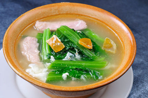 青菜肉片湯