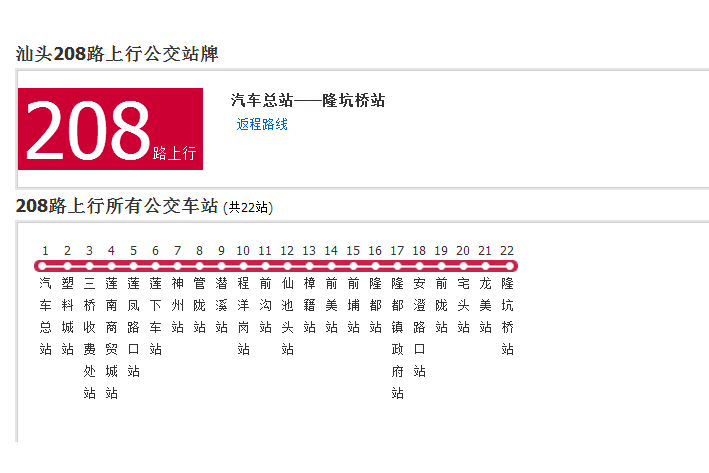 汕頭公交208路