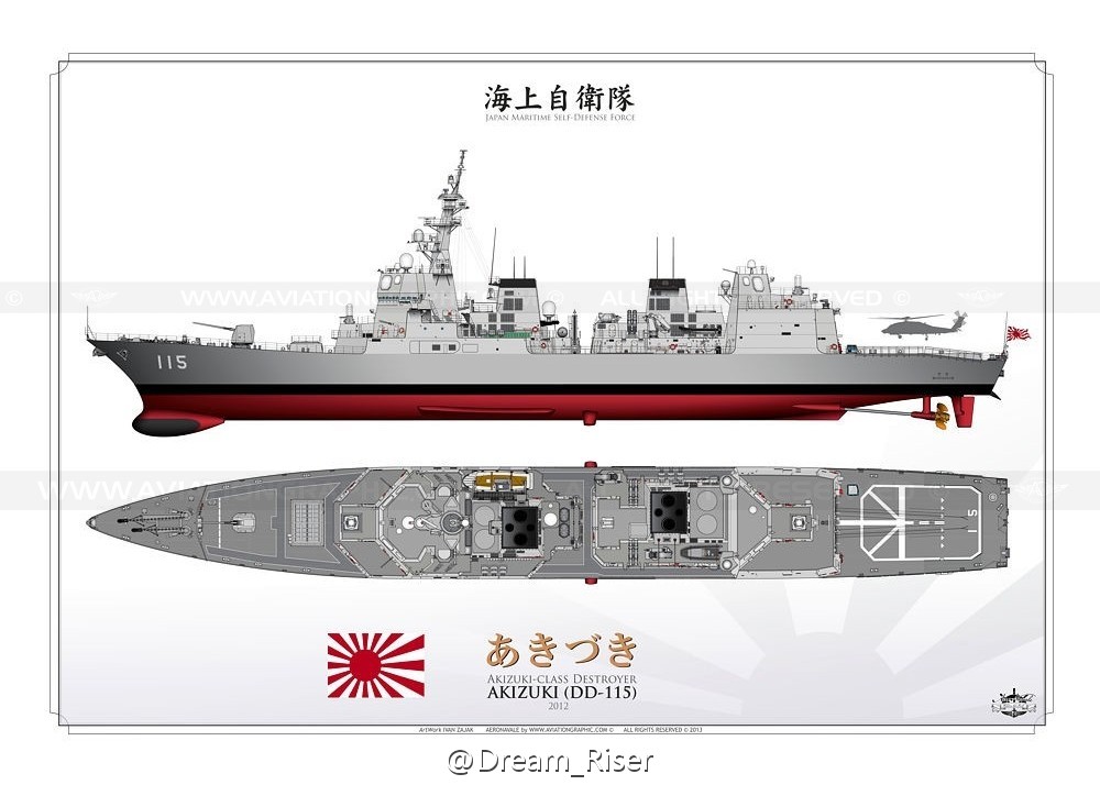 秋月級艦體CG