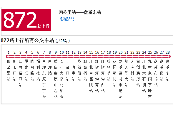 重慶公交872路