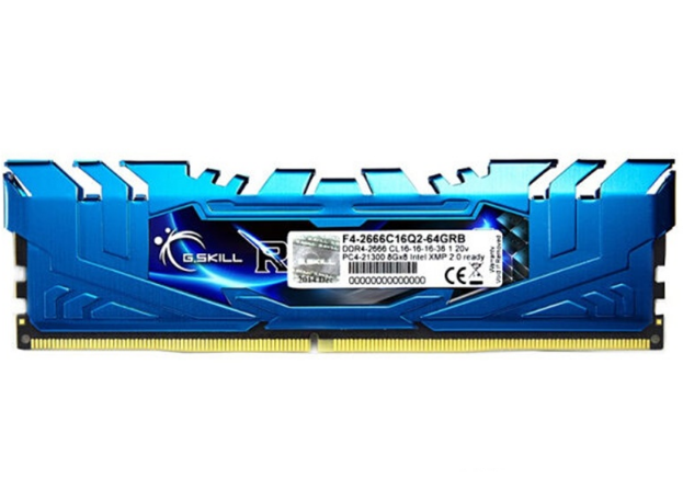 芝奇Ripjaws4 64GB DDR4 2666(F4-2666C16Q2-64GRB)