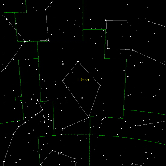 天秤座天文星圖