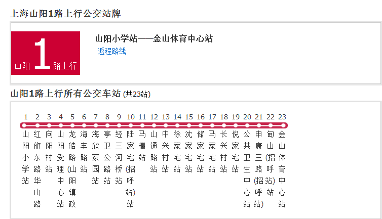 上海公交山陽1路