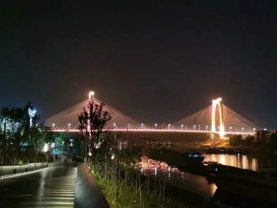 夜幕下的青雲大橋