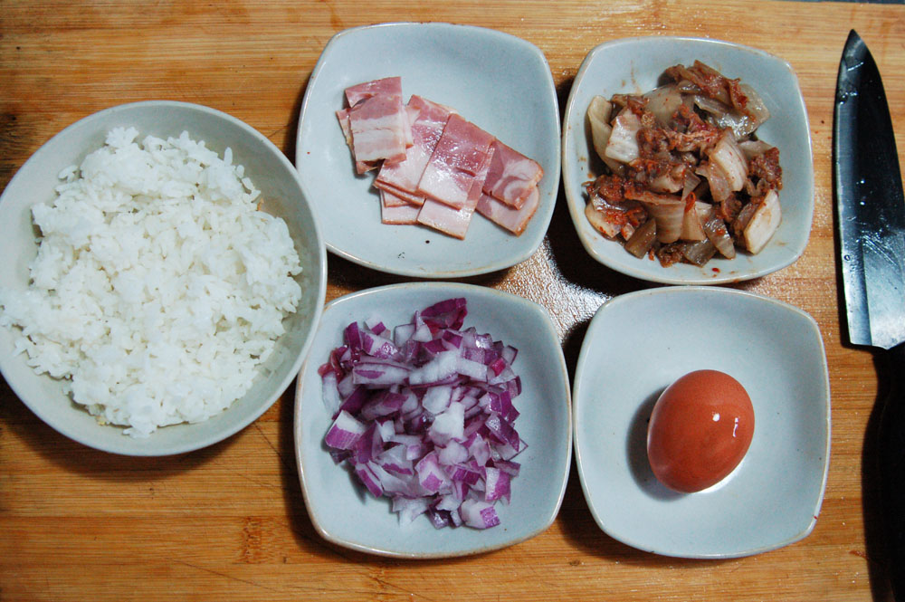 培根辣白菜炒飯