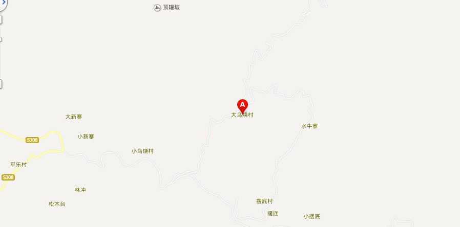 大烏燒村地理位置