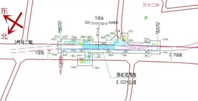 下淀站位置及結構