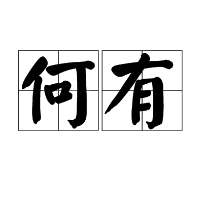 何有(漢語詞語)