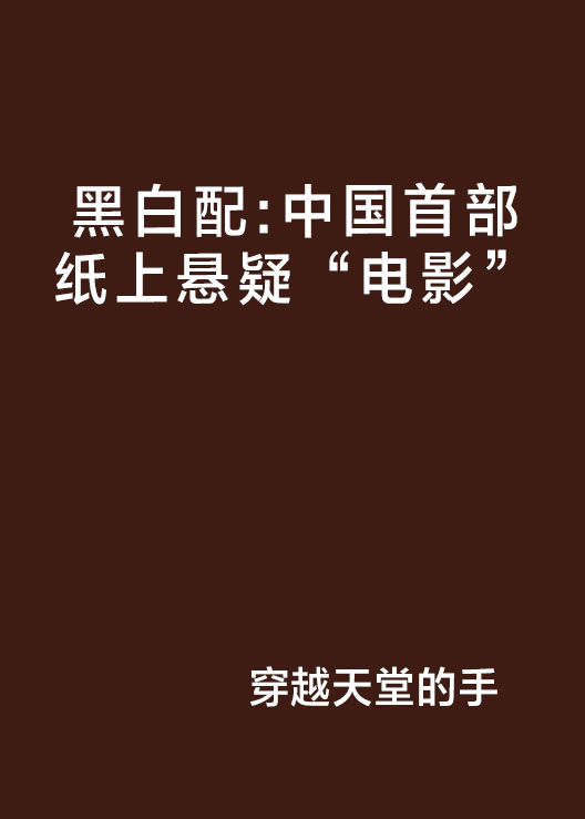 黑白配：中國首部紙上懸疑“電影”