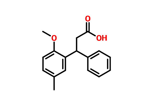 3-（2-甲氧基-5-甲基苯基）-3-苯基丙酸