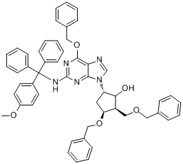 (2R,3S,5S)-3-苄氧基-5-[2-[[（4-甲氧基苯基）二苯基甲基]氨基]-6-苄氧基-9H-嘌呤-9-基]-2-苄氧基甲基環戊醇