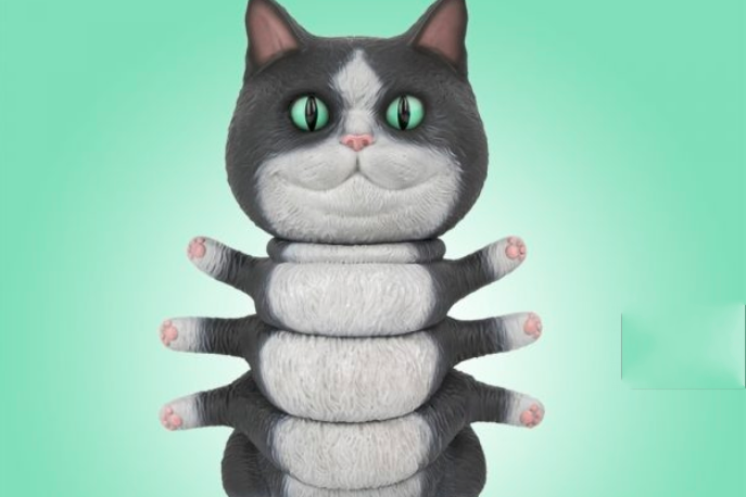 3A TOYS x 美國藝術家CASEY WELDON:TUXEDO KITTYPILLAR 燕尾服版蟲蟲貓