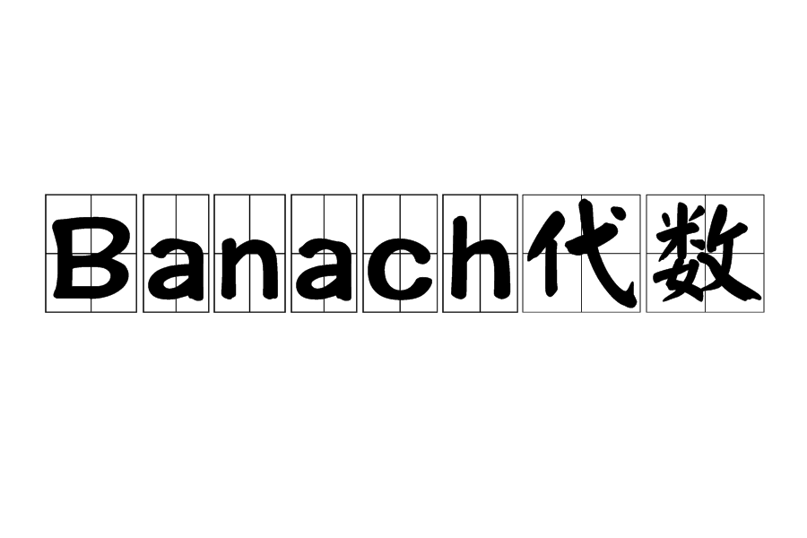 Banach代數(巴拿赫*代數)