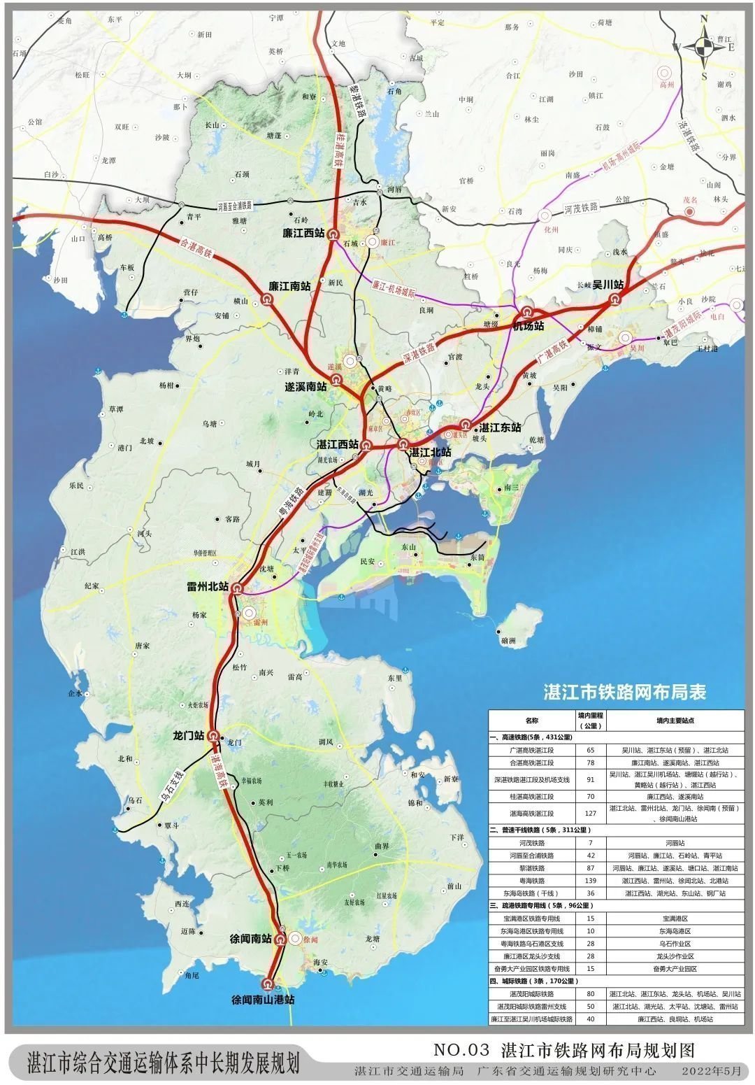 湛江鐵路樞紐總圖規劃