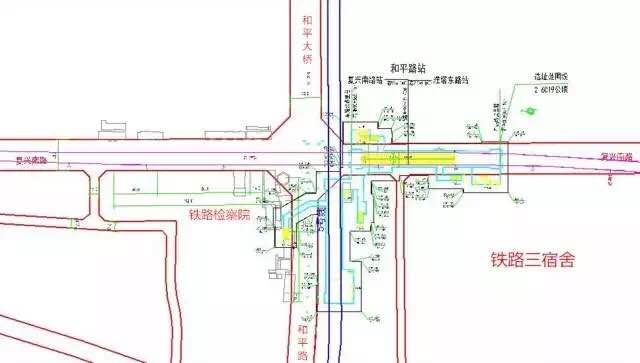 和平大橋站位置及結構