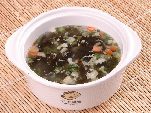 海帶紫菜肉絲湯