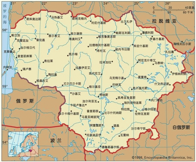 立陶宛地圖