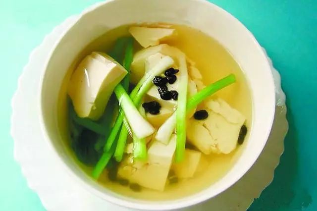 淡豆豉蔥豆腐湯