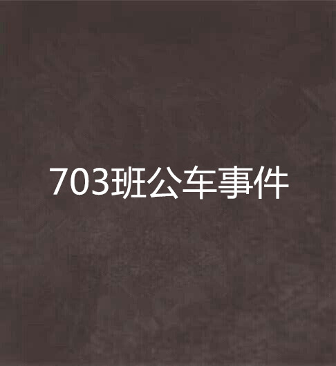 703班公車事件