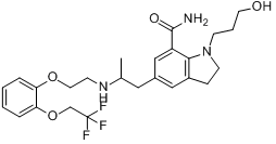 2,3-二氫-1-（3-羥丙基）-5-[(2R)-2-[2-[2-（2,2,2-三氟乙氧基）苯氧基]乙胺基]丙基]-1H-吲哚-7-甲醯胺