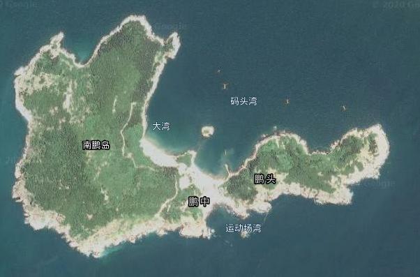 南鵬島衛星地圖