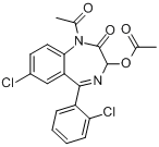 1-乙醯基-3-（乙醯氧基）-7-氯-5-（2-氯苯基）-1,3-二氫-2H-1,4-苯並二氮雜卓-2-酮
