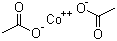 乙酸鈷的分子結構圖