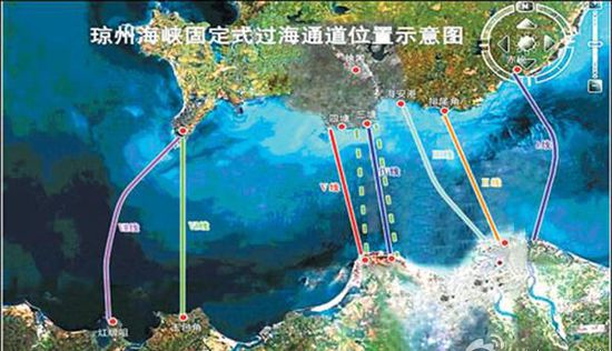 瓊州海峽跨海通道