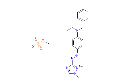 3-[[4-[乙基（苯甲基）氨基]苯基]偶氮]-1,2-二甲基-1H-1,2,4-三唑翁硫酸甲酯鹽