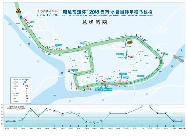 2018雲南·水富國際半程馬拉松