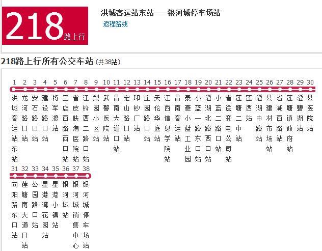 南昌公交218路