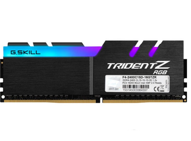 芝奇Trident Z RGB 16GB DDR4 2400(F4-2400C15D-16GTZR)