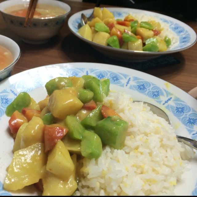 什錦龍利魚咖喱飯