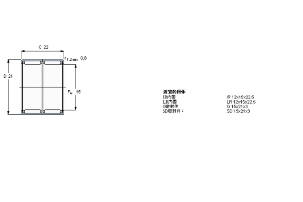 SKF HK1522軸承