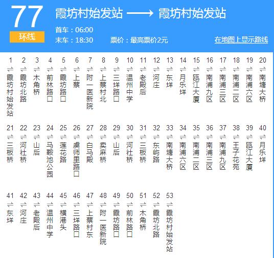 溫州公交77路