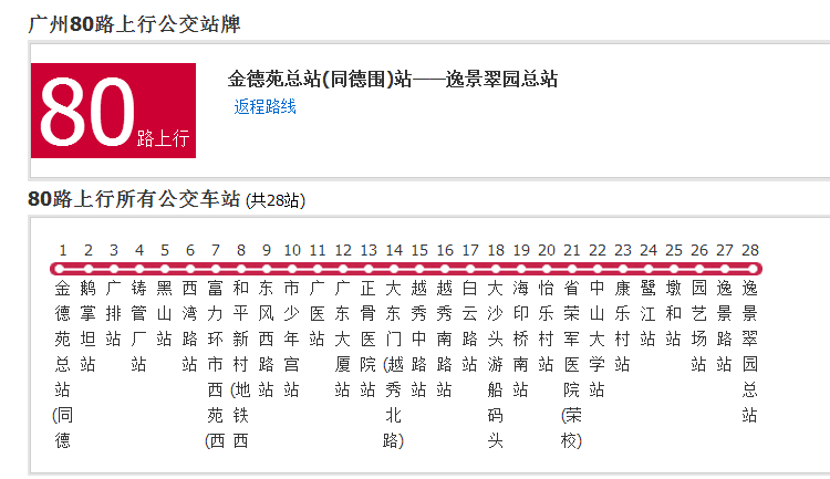 廣州公交80路