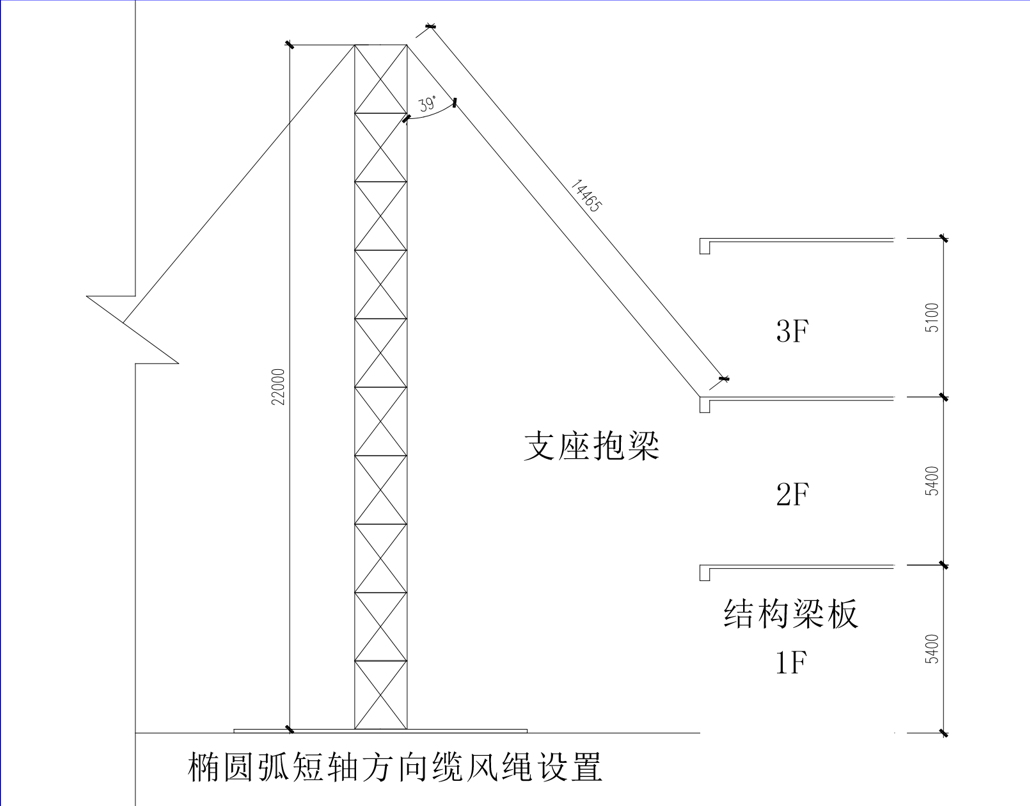 橢圓形鋼結構採光頂無胎架安裝施工工法