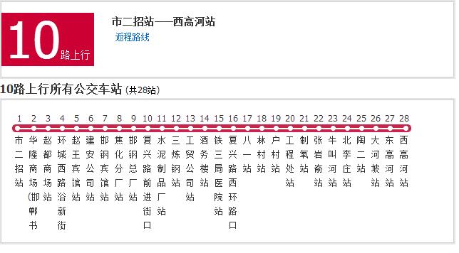 邯鄲公交10路