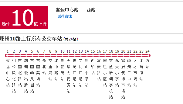 紹興公交嵊州10路