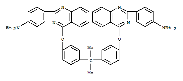 4,4\x27-[（1-甲基亞乙基）雙（4,1-亞苯基氧基-4,2-喹唑二基）雙（N,N-二乙基）苯胺