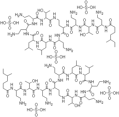 多粘菌素結構式