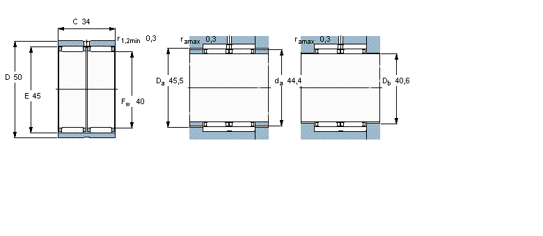 SKF RNAO40x50x34軸承