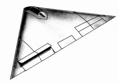 A-12 機翼後緣的擾流片