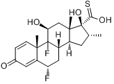 (6A,11B,16A,17A)-6,9-二氟-11,17-二羥基-16-甲基-3-氧代雄甾-1,4-二烯-17-硫代羧酸