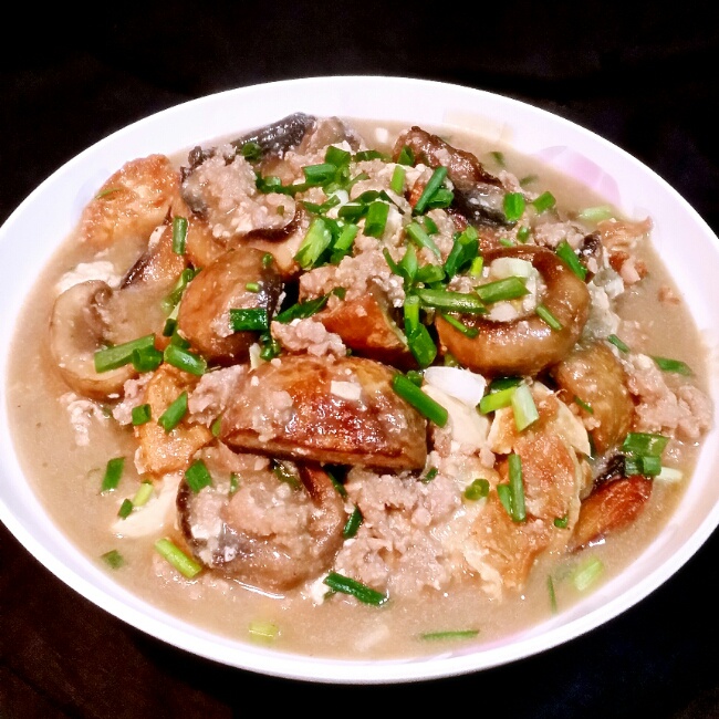 肉沫蘑菇燉豆腐