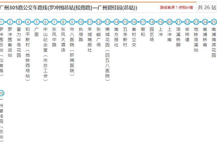 廣州公交305路