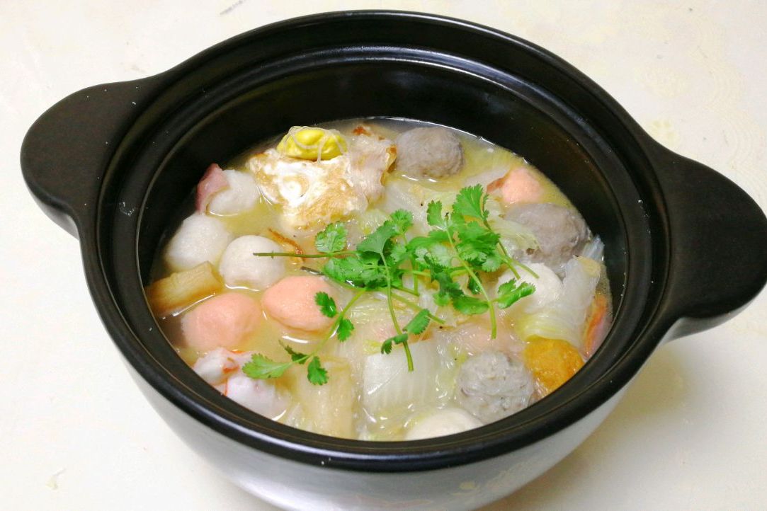 白菜冬粉牛肉丸子湯