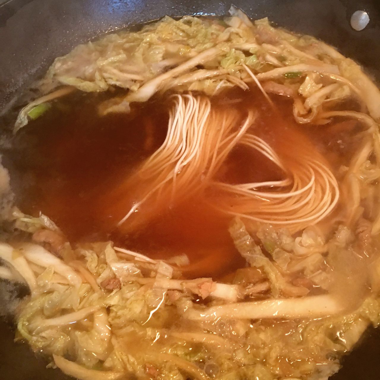 白菜肉絲麵