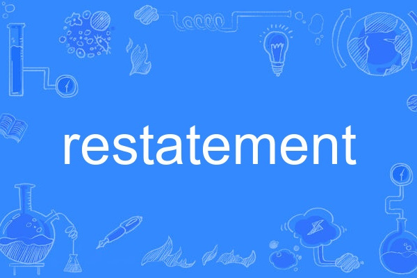 restatement