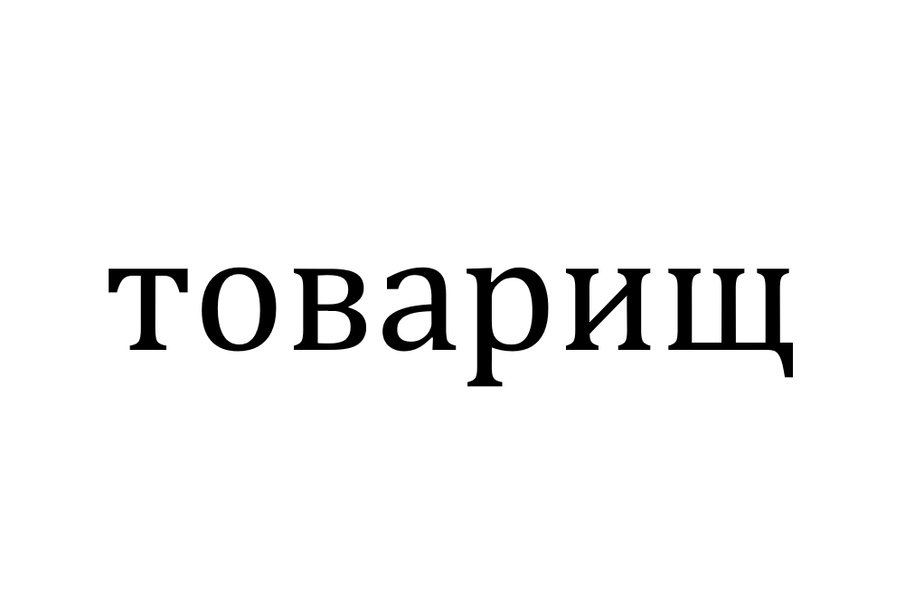 Товарищ(俄語單詞)